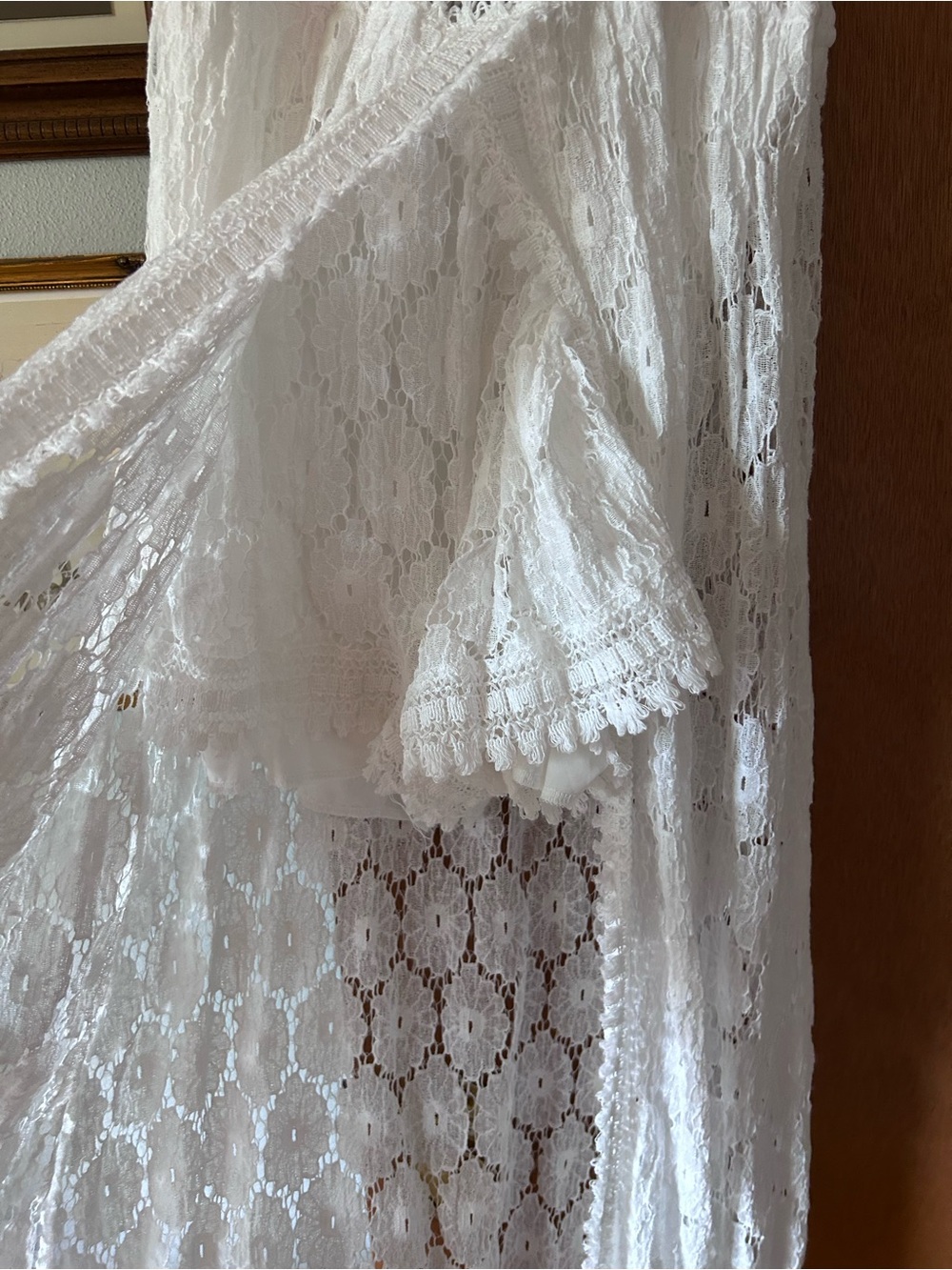 CUPSHE Women Lace Maxi Jumpsuit Summer V Neck Casual Beach Outfits - Picture 10 of 10